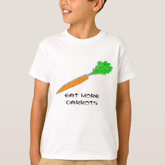 Coma más camisetas de las zanahorias