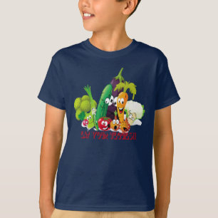 Coma su camisa de los veggies