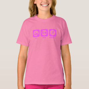 Coma. Sueño. Bádminton. Camiseta