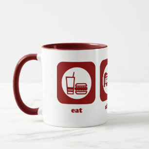 Coma. Sueño. Caja. Taza