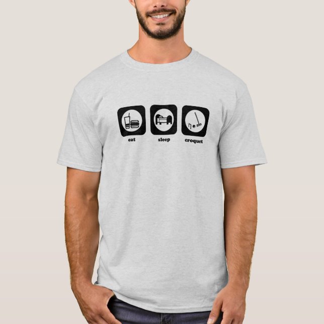 Coma. Sueño. Croquet. Camiseta (Anverso)