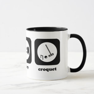 Coma. Sueño. Croquet. Taza