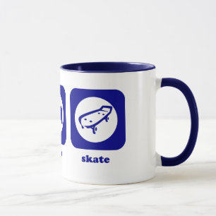 Coma. Sueño. Patín. Taza