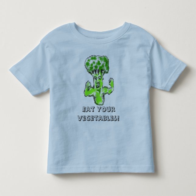 ¡Coma sus verduras! camiseta estupenda del bróculi (Anverso)