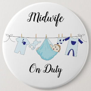 Comadrona Sobre El Colosal Azul De Duty, Botón Red