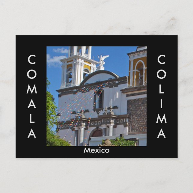 Comala, Colima, postal de México (Anverso)