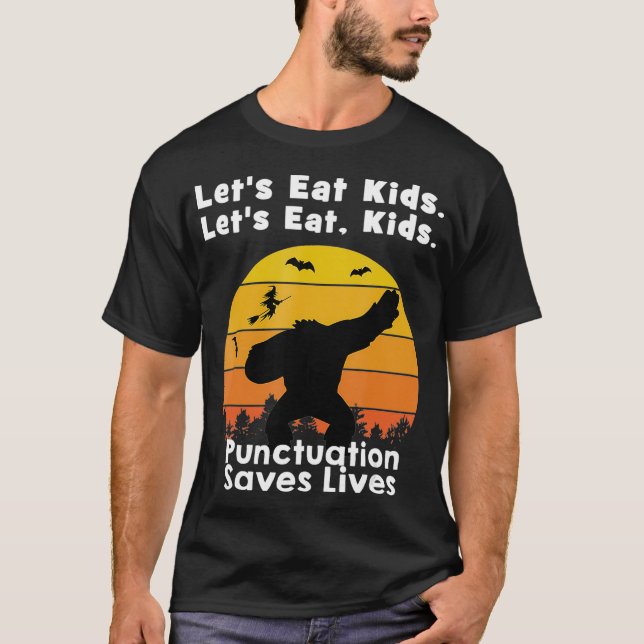 Comamos camiseta para niños Camisa Grande Hallowee (Anverso)