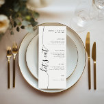 Comamos el menú de bodas elegante con escritura ve<br><div class="desc">Menú boda único diseñado con un guión elegante de caligrafía vertical que añade un toque de sofisticación y clase,  lo que lo convierte en una elección perfecta para cualquier tema boda.</div>