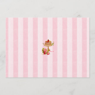 Comamos invitaciones del fiesta de la torta