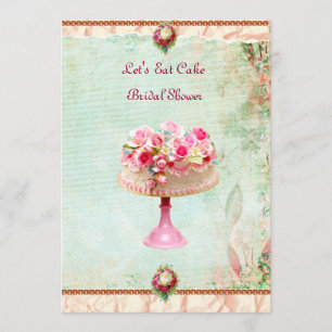 Comamos la invitación nupcial de la ducha de la