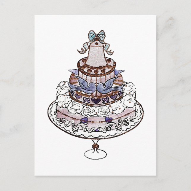 Comamos Pastel ~ Postcard / Invitaciones (Anverso)