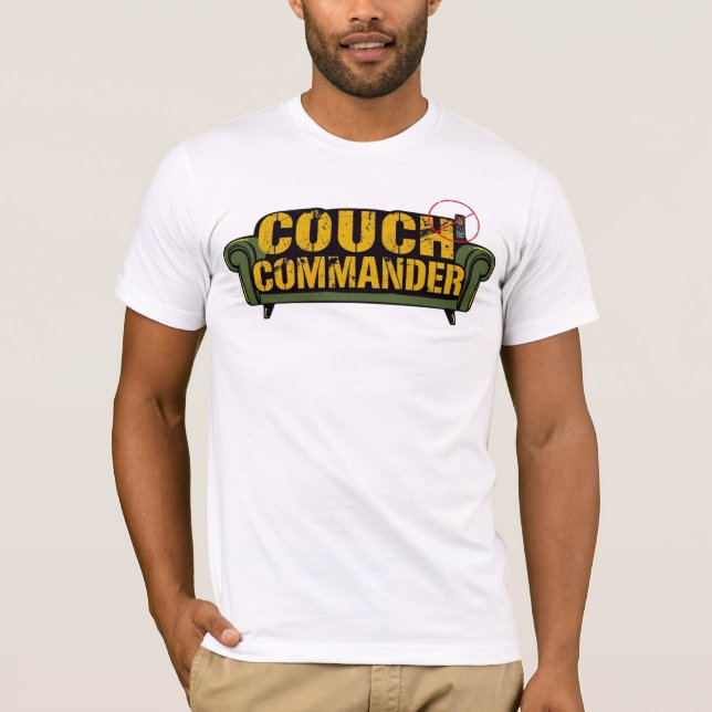 Comandante del sofá - Camiseta Funny Lazy Dad (Anverso)