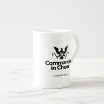 "Comandante en taza de la porcelana de hueso de la