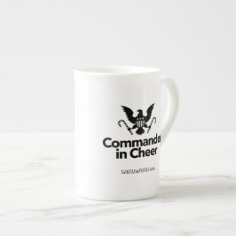 "Comandante en taza de la porcelana de hueso de la