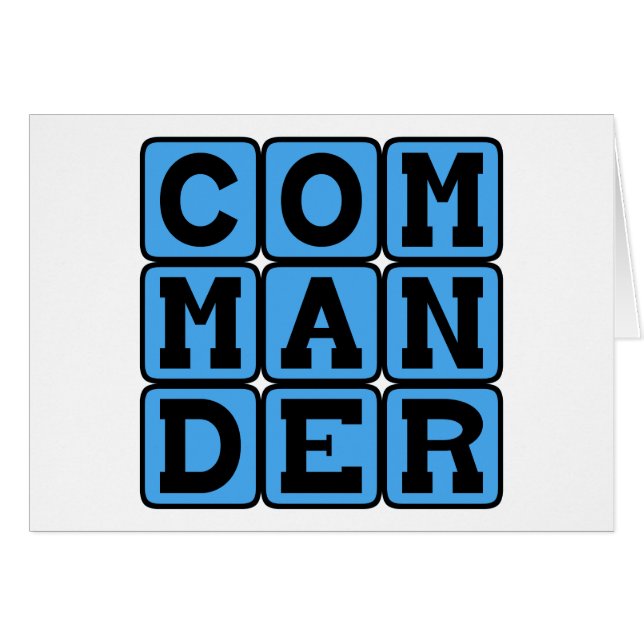 comandante, líder militar (Anverso (Horizontal))