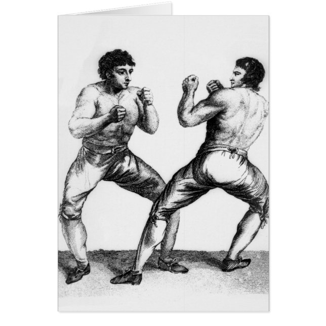 Combate de boxeo (Frente)