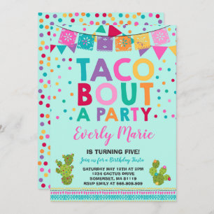 Combate del Taco de la invitación del cumpleaños