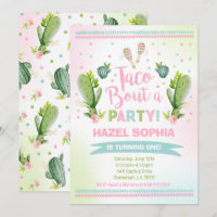 Combate del Taco de la invitación del cumpleaños
