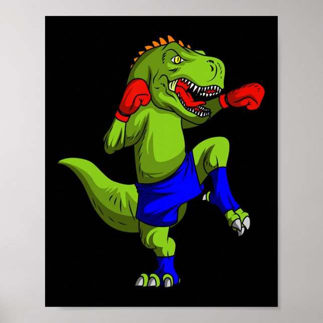 Combatiente de Muay Thai Mma T-rex Arte Marcial Mi (Frente)