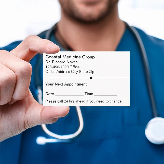 Combinación simple de tarjetas de cita médica mode (Subido por el creador)