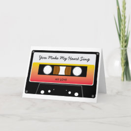 Combinar tarjeta de San Valentín de cinta