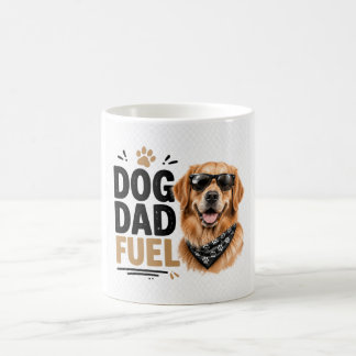 Combustible para Papá Perro Diseñada Taza de Café 