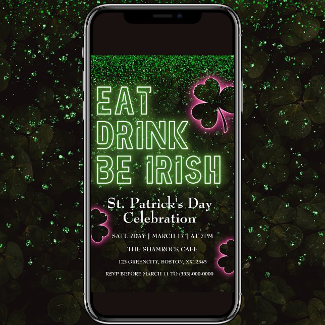 Come Bebamos Sé Irlandés Invitación de Volante Ver (Subido por el creador)