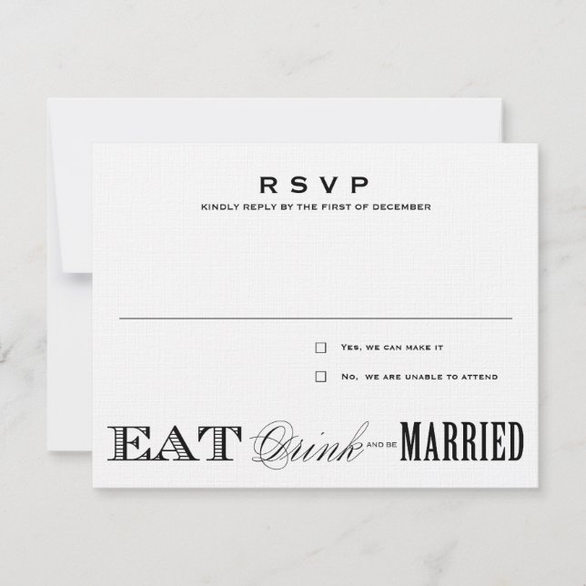 COME, BEBE | RSVP (Anverso)