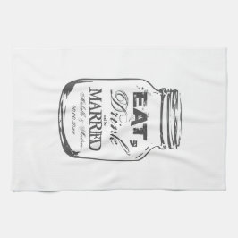 Come bebida y sé casada con toalla de cocina de ja