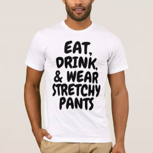 COME BEBIDAS Y VESTIDOS PANTALONES DE ESTRÉS CUMPL