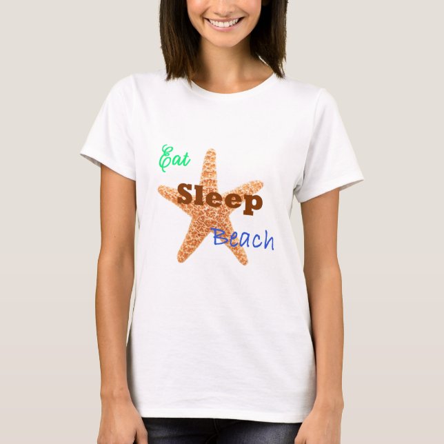 Come Dormir Playa - Camiseta de mujer (Anverso)