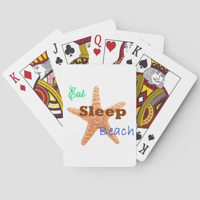 Come Dormir Playa - Cartas de Juego (Reverso)