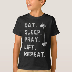 Come Dormir Rezar Levantar Repetir Camiseta Divert