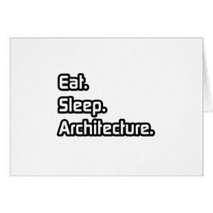 Come. Duerme. Arquitectura.