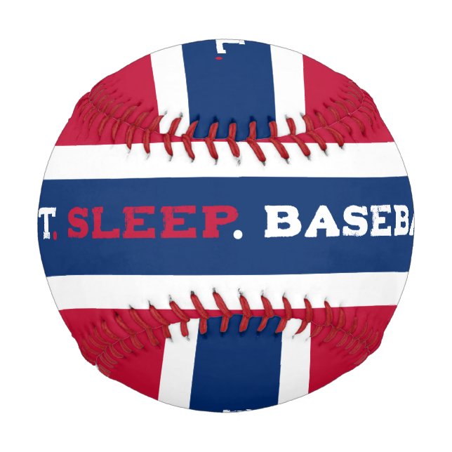 Come. Duerme. Bola de béisbol. Bola de béisbol (Anverso)