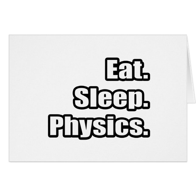 Come. Duerme. Física. (Anverso (Horizontal))