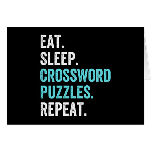 Come.Duerme. Rompecabezas de cruz. Repite. (Anverso (Horizontal))