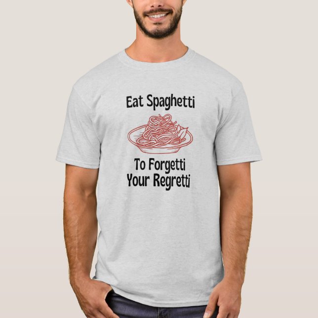 Come espagueti para olvidar tu lamentable camiseta (Anverso)
