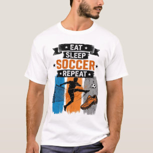 Come Fútbol Duerme Repite Camiseta de Jugador de F