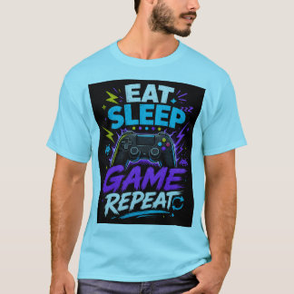 Come Jugar Dormir Repetir Camiseta de diseño de ju