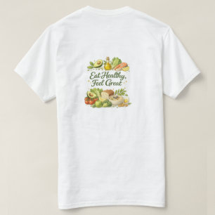 Come Sano Siente Genial Camiseta Básica para Hombr