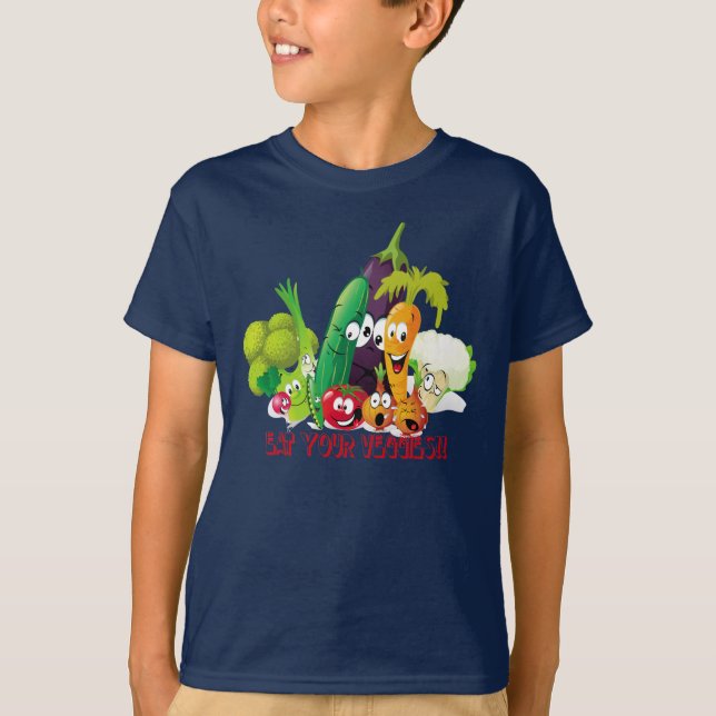 Come tu camiseta de verduras (Anverso)