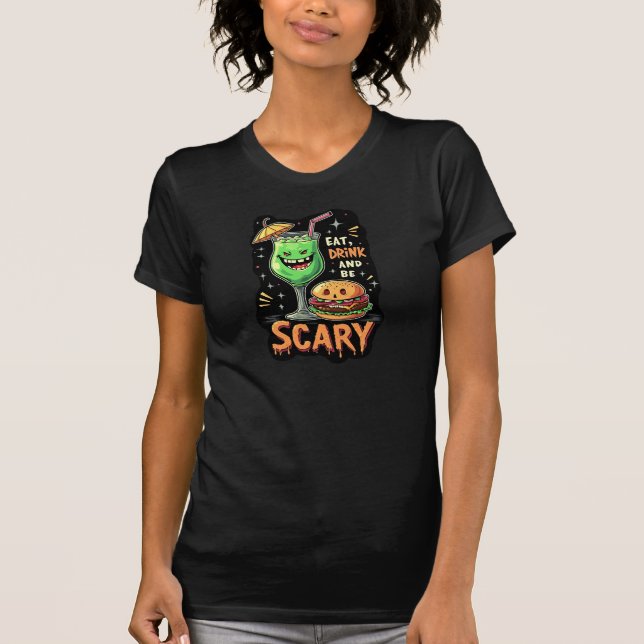 Come una bebida y sé una graciosa camiseta con mie (Anverso)