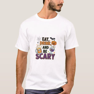 Come una bebida y ten miedo de la camiseta de la f