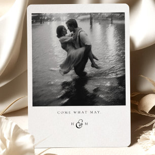 "Come What May" Foto Tarjeta de agradecimiento