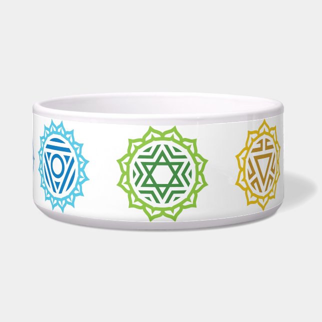 Comedero 7 Chakras Energy Large Dog Bowl (Frente)