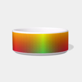 Comedero A white pet bowl with a gradient design 