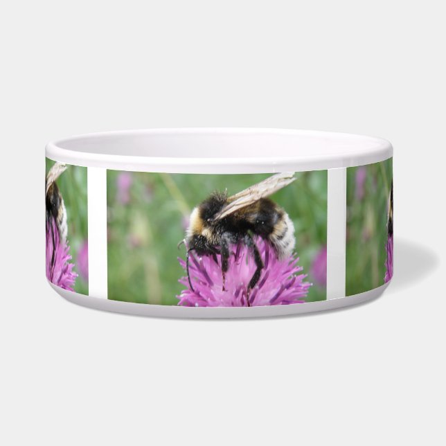 Comedero Abeja de buey en un tazón de perro silbato (Frente)