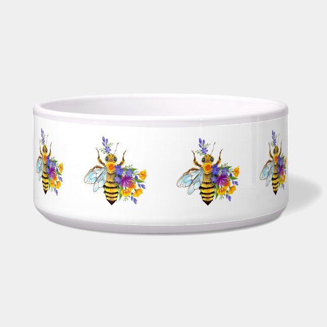 Comedero Abeja de flor con plantas silvestres (Frente)