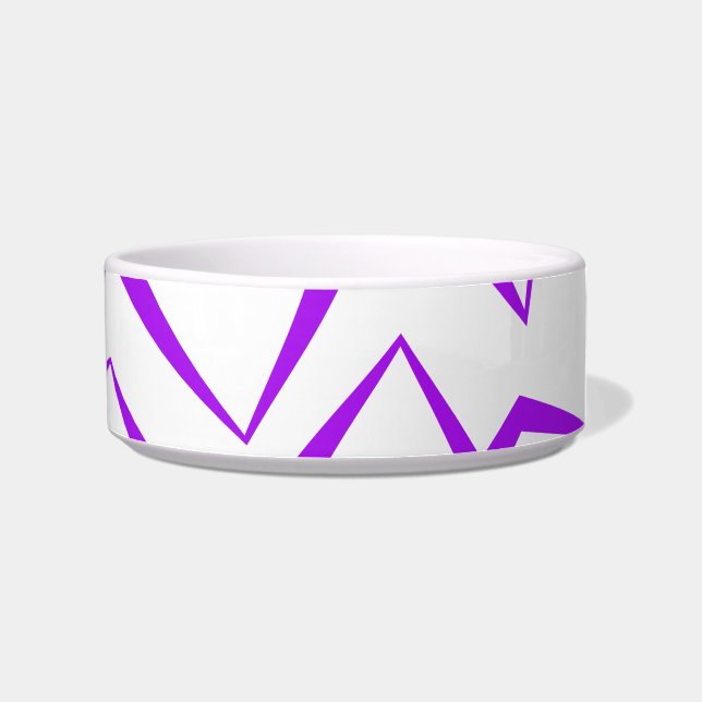 Comedero Abstract, bold, vibrant geometric zigzag pattern (Derecha)